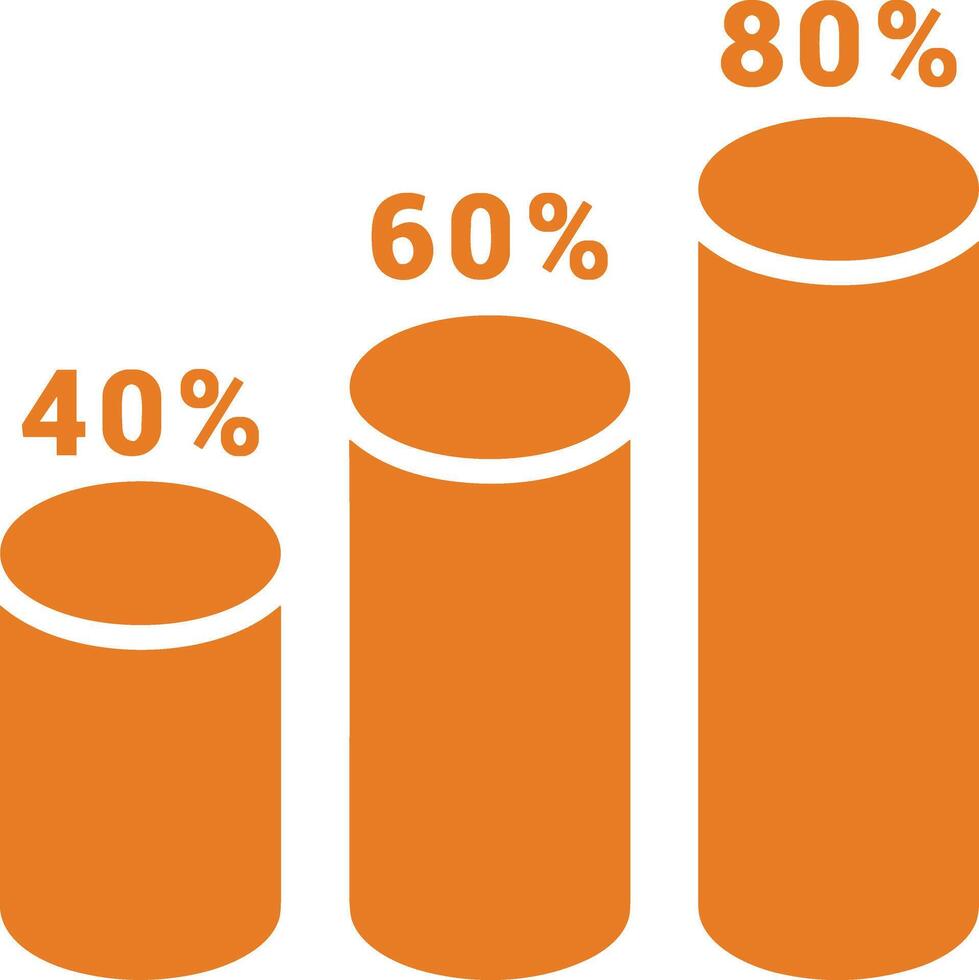 Chart icon symbol image for data statistic analysis illustration vector