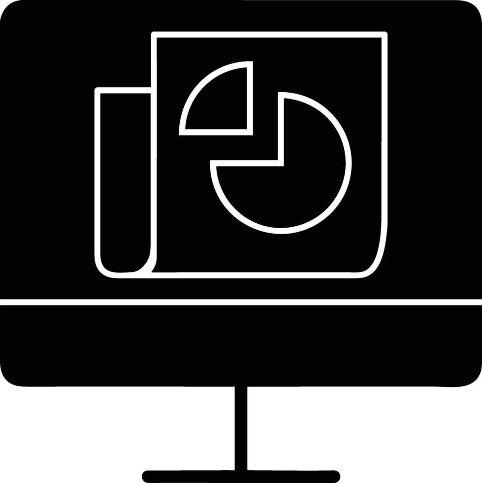 Chart icon symbol image for data statistic analysis illustration vector