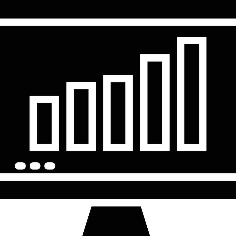 Chart icon symbol image for data statistic analysis illustration vector