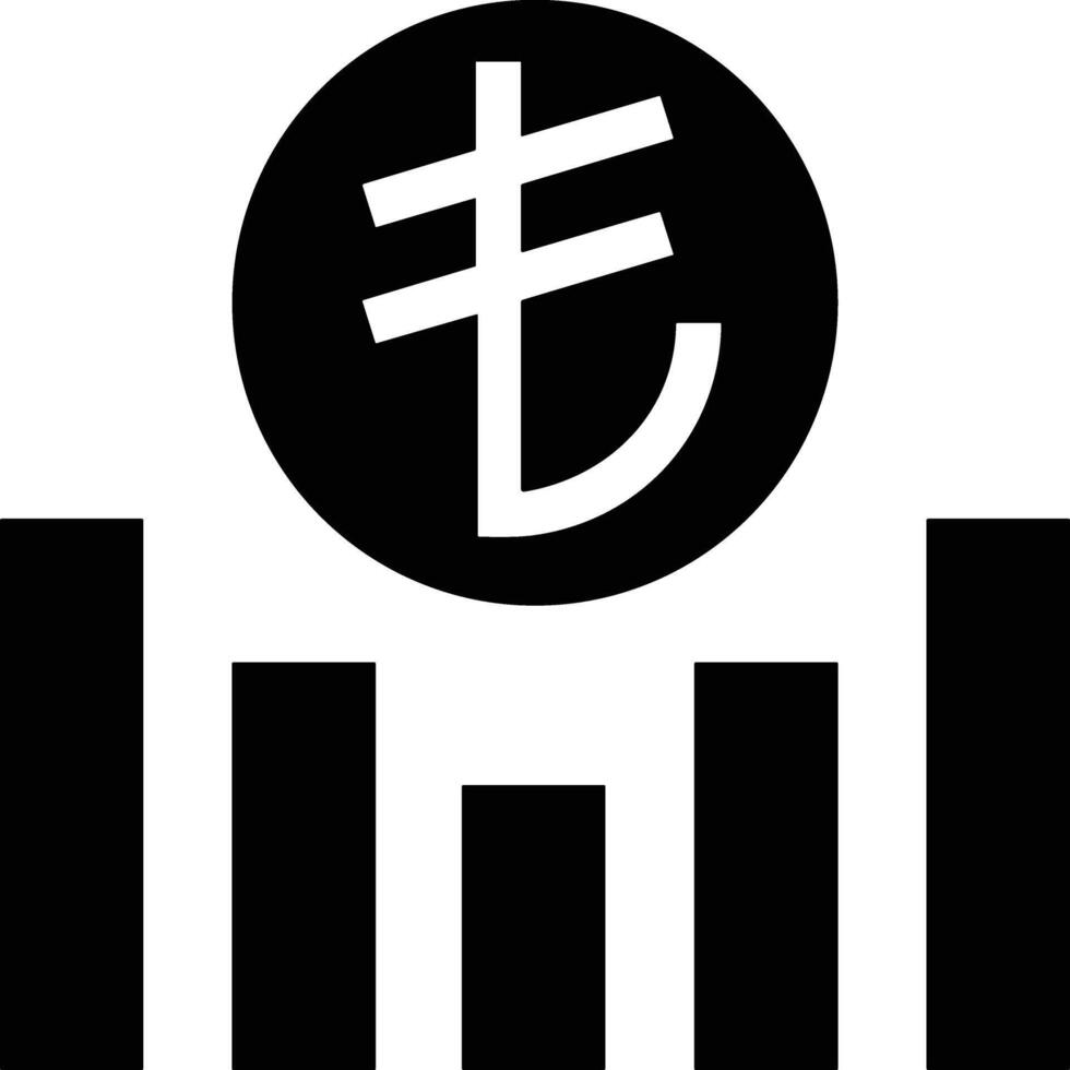 Chart icon symbol image for data statistic analysis illustration vector