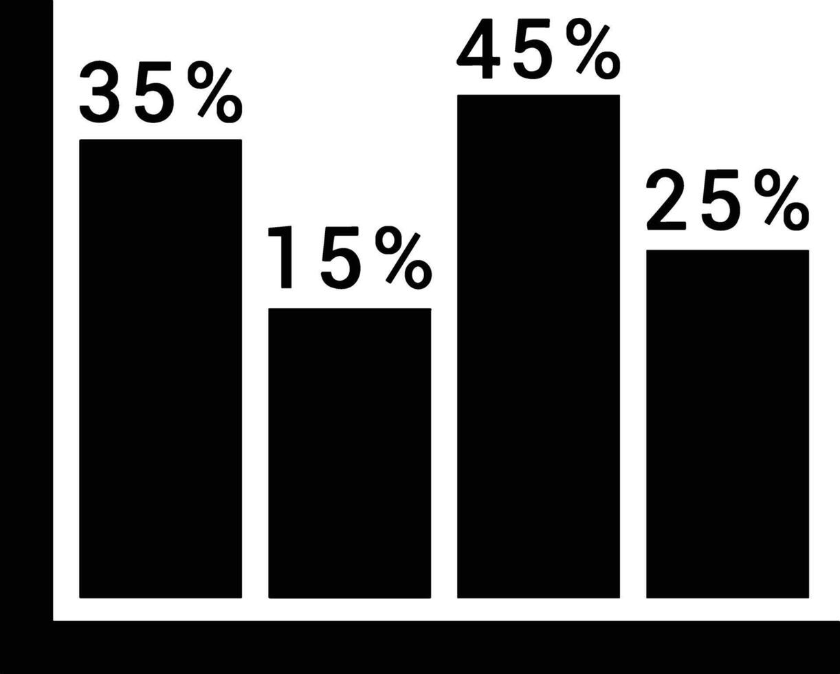 Chart icon symbol image for data statistic analysis illustration vector