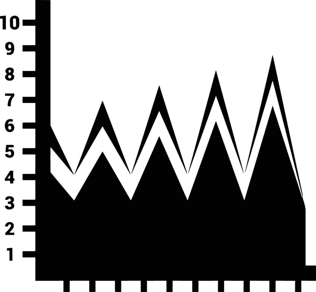 Chart icon symbol image for data statistic analysis illustration vector