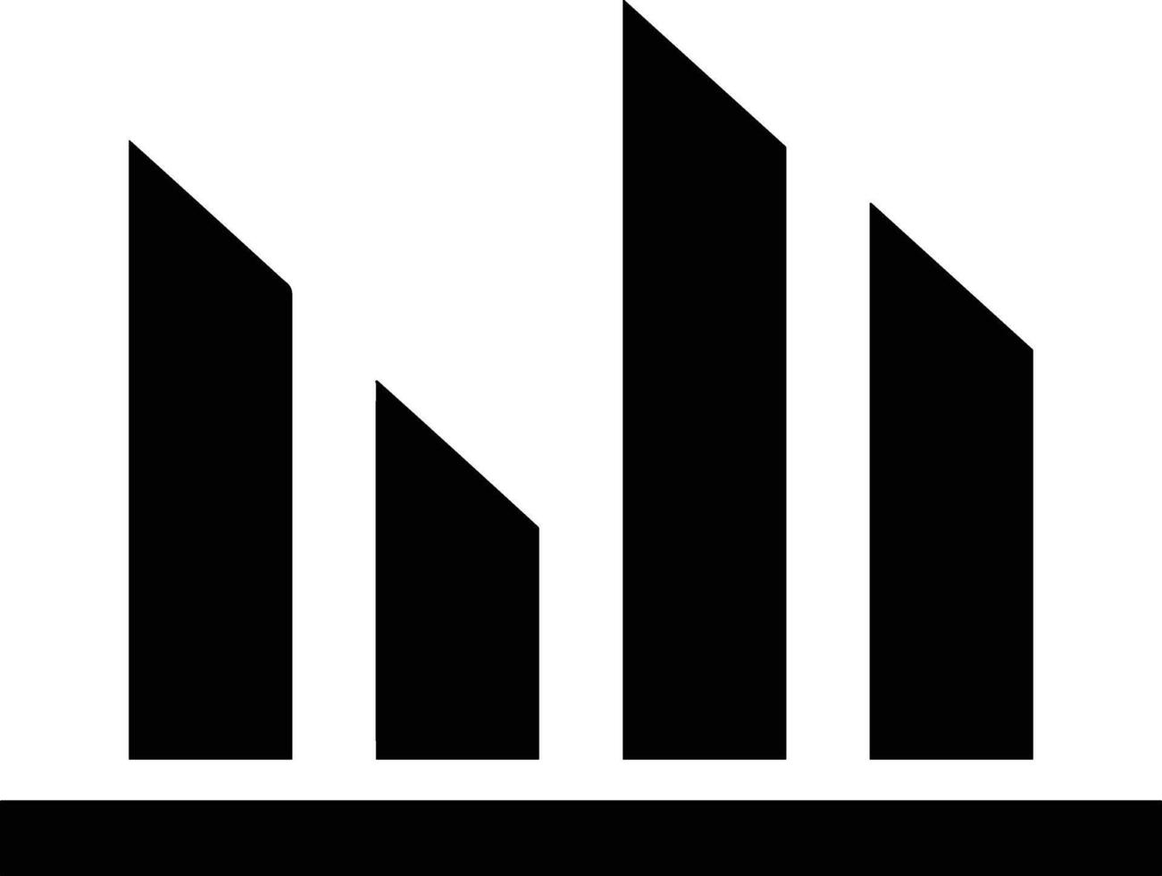 Chart icon symbol image for data statistic analysis illustration vector