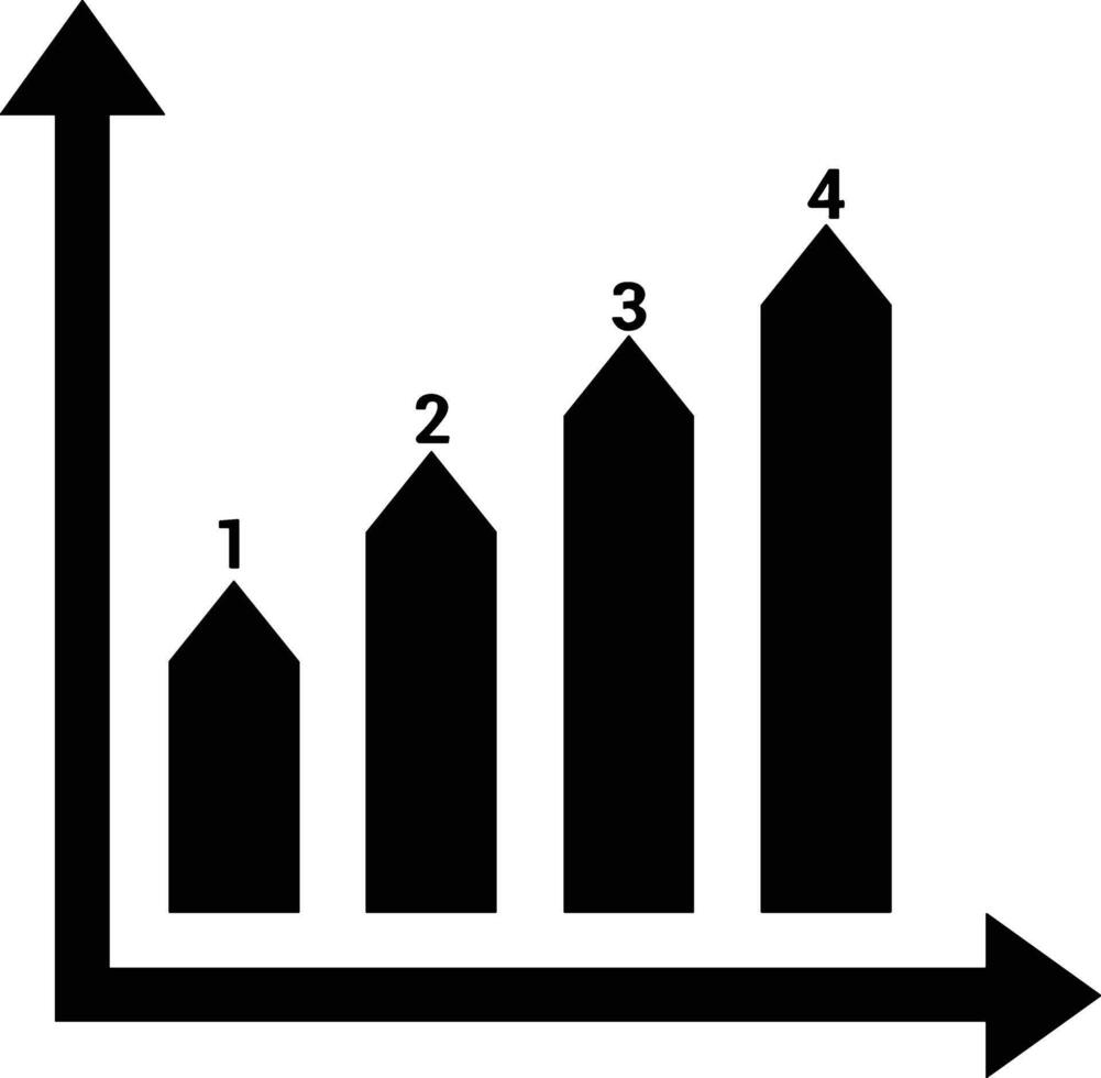 Chart icon symbol image for data statistic analysis illustration vector