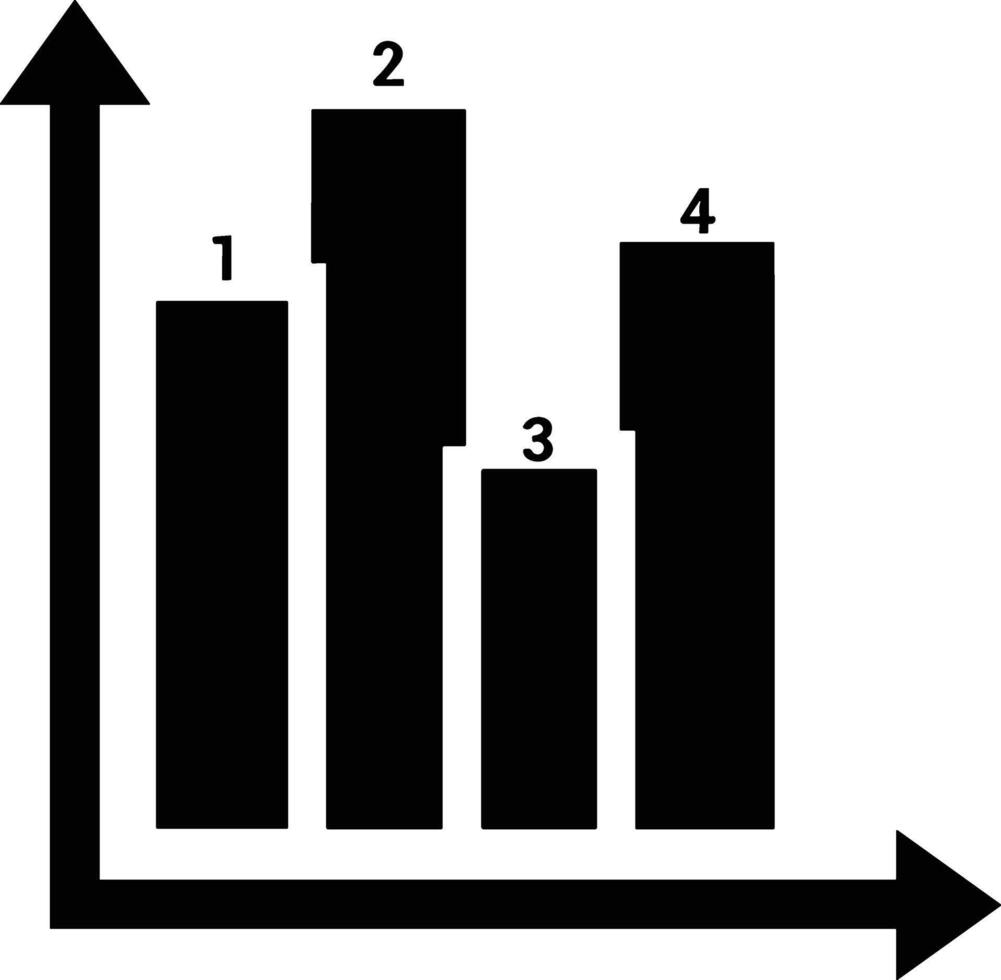 Chart icon symbol image for data statistic analysis illustration vector