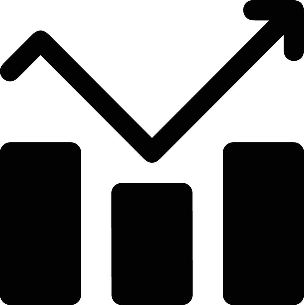 Chart icon symbol image for data statistic analysis illustration vector
