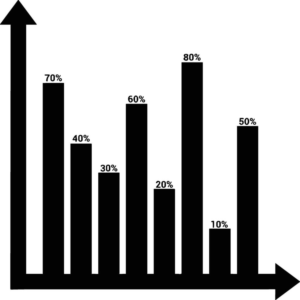 Chart icon symbol image for data statistic analysis illustration vector
