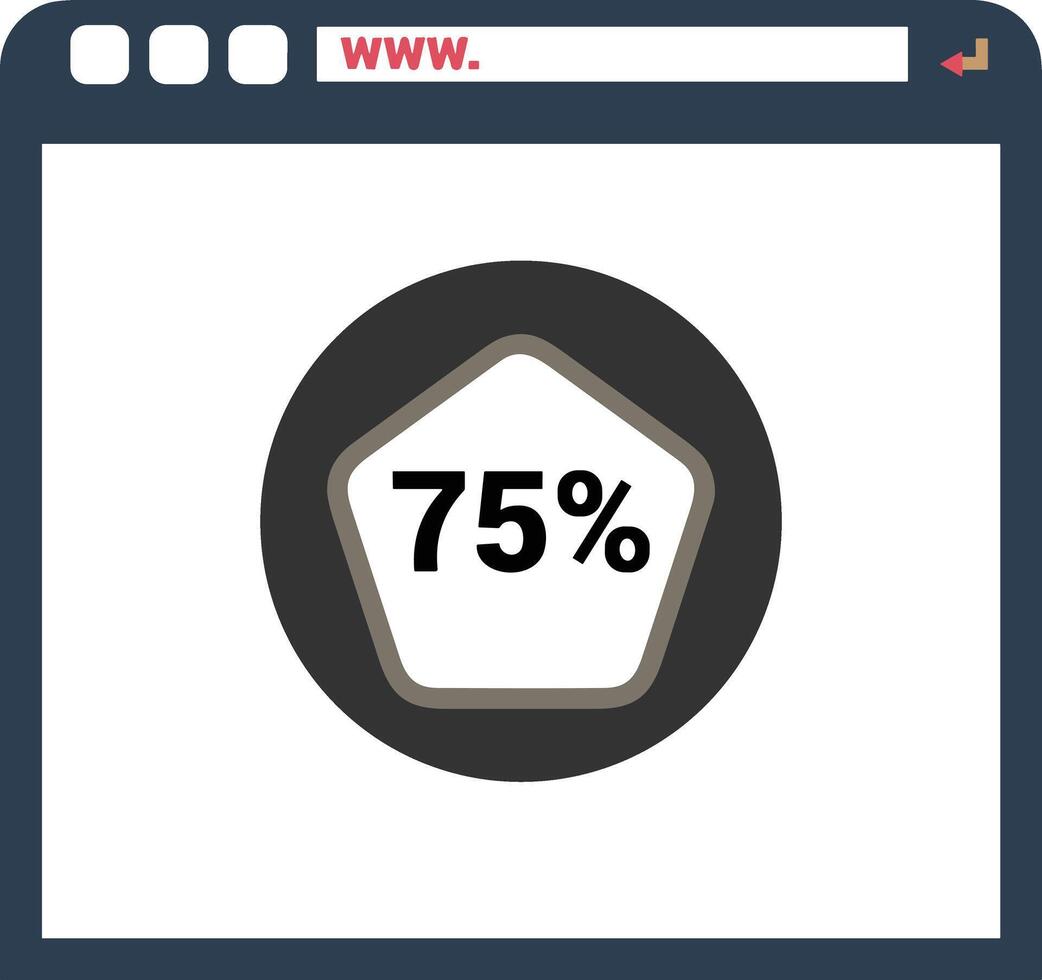 Chart icon symbol image for data statistic analysis illustration vector