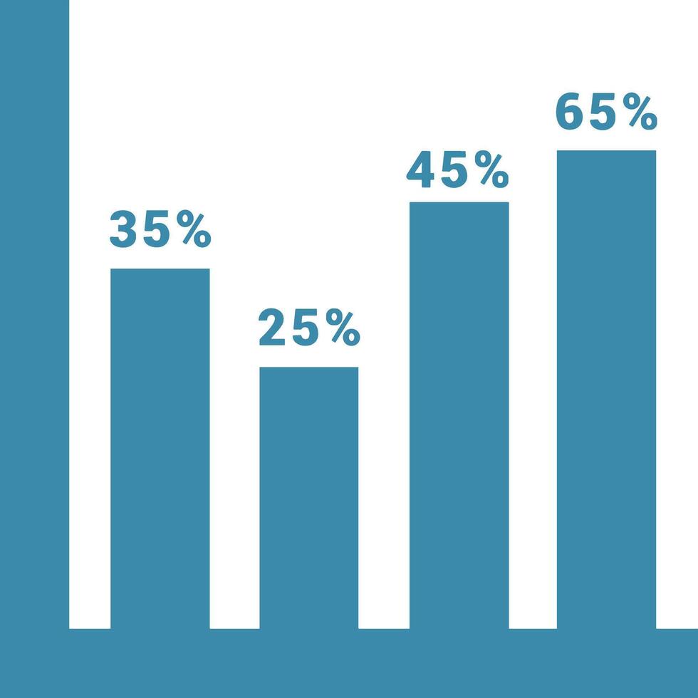Chart icon symbol image for data statistic analysis illustration vector