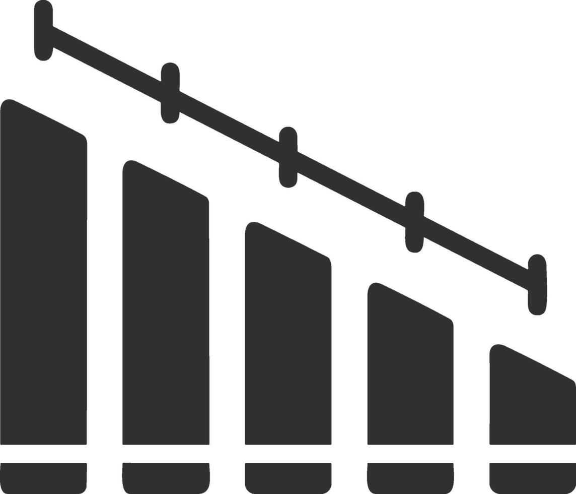 Chart icon symbol image for data statistic analysis illustration vector