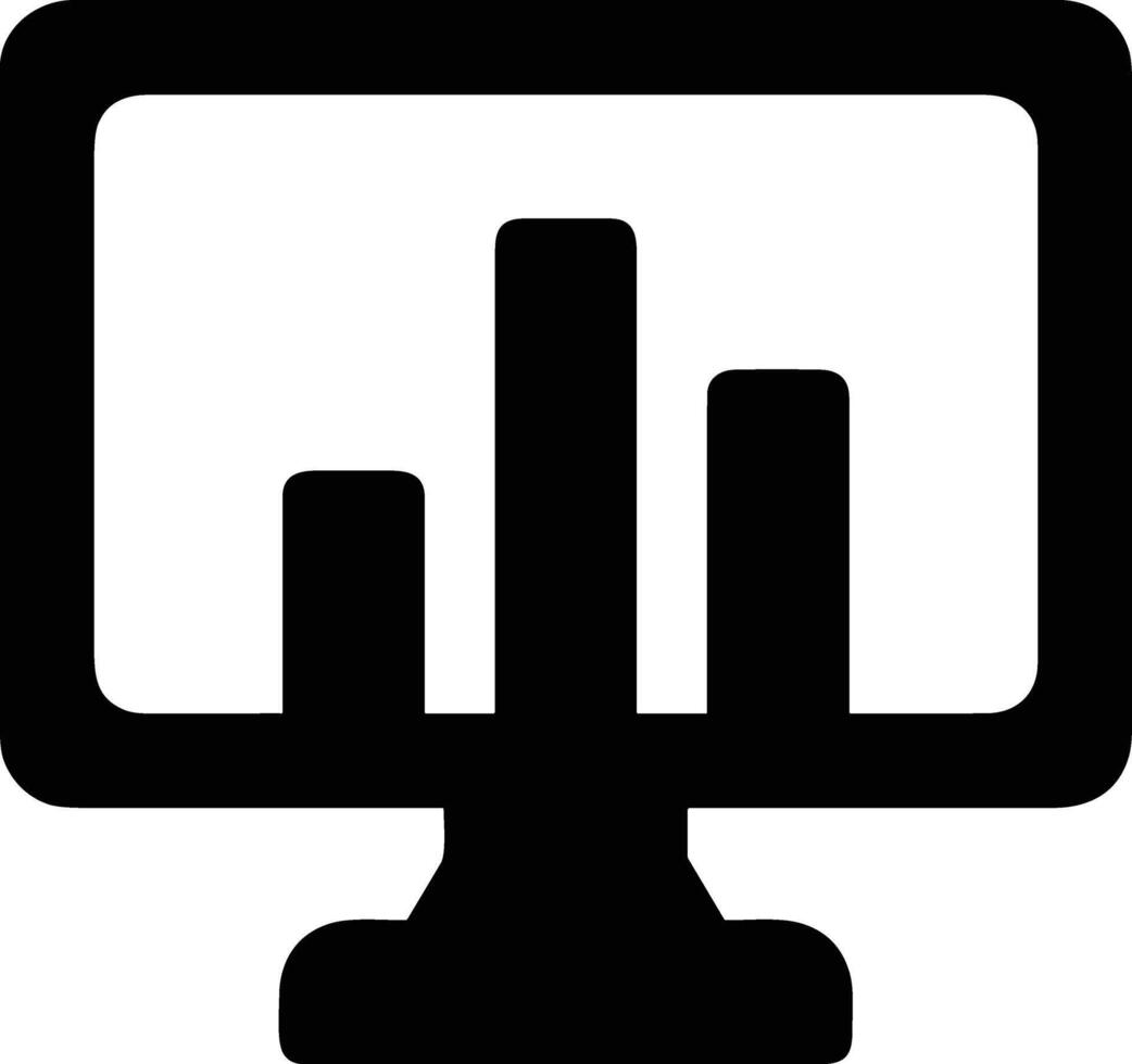 Chart icon symbol image for data statistic analysis illustration vector