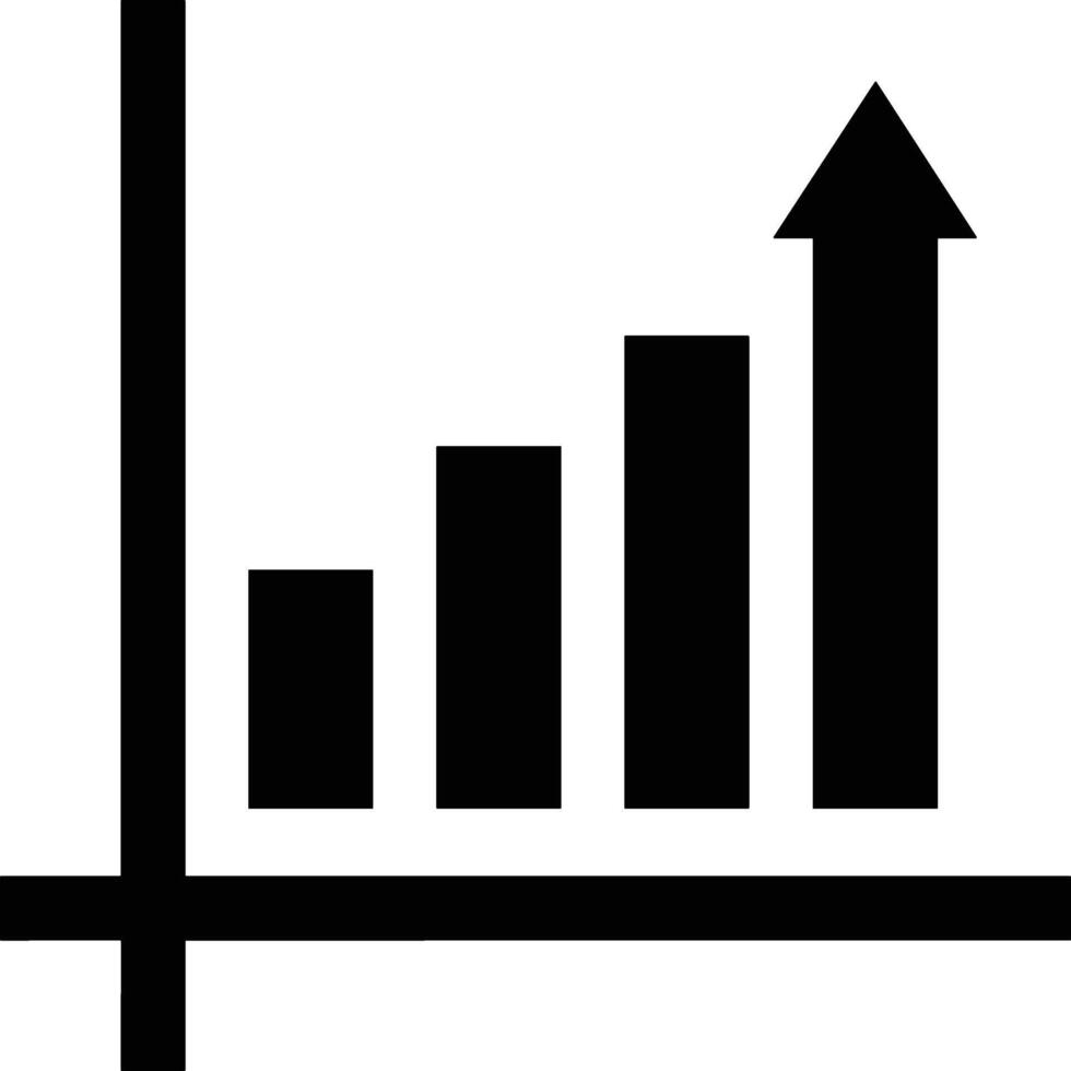 Chart icon symbol image for data statistic analysis illustration vector