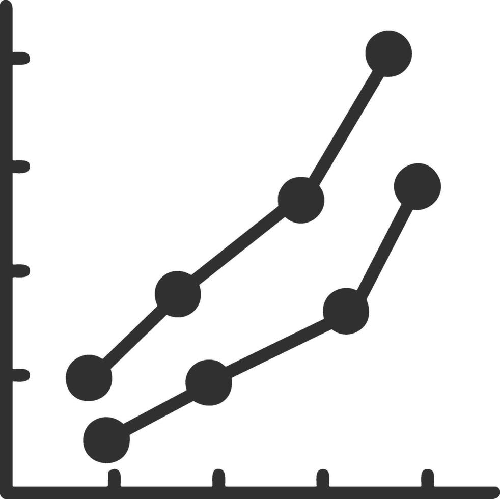 Chart icon symbol image for data statistic analysis illustration vector