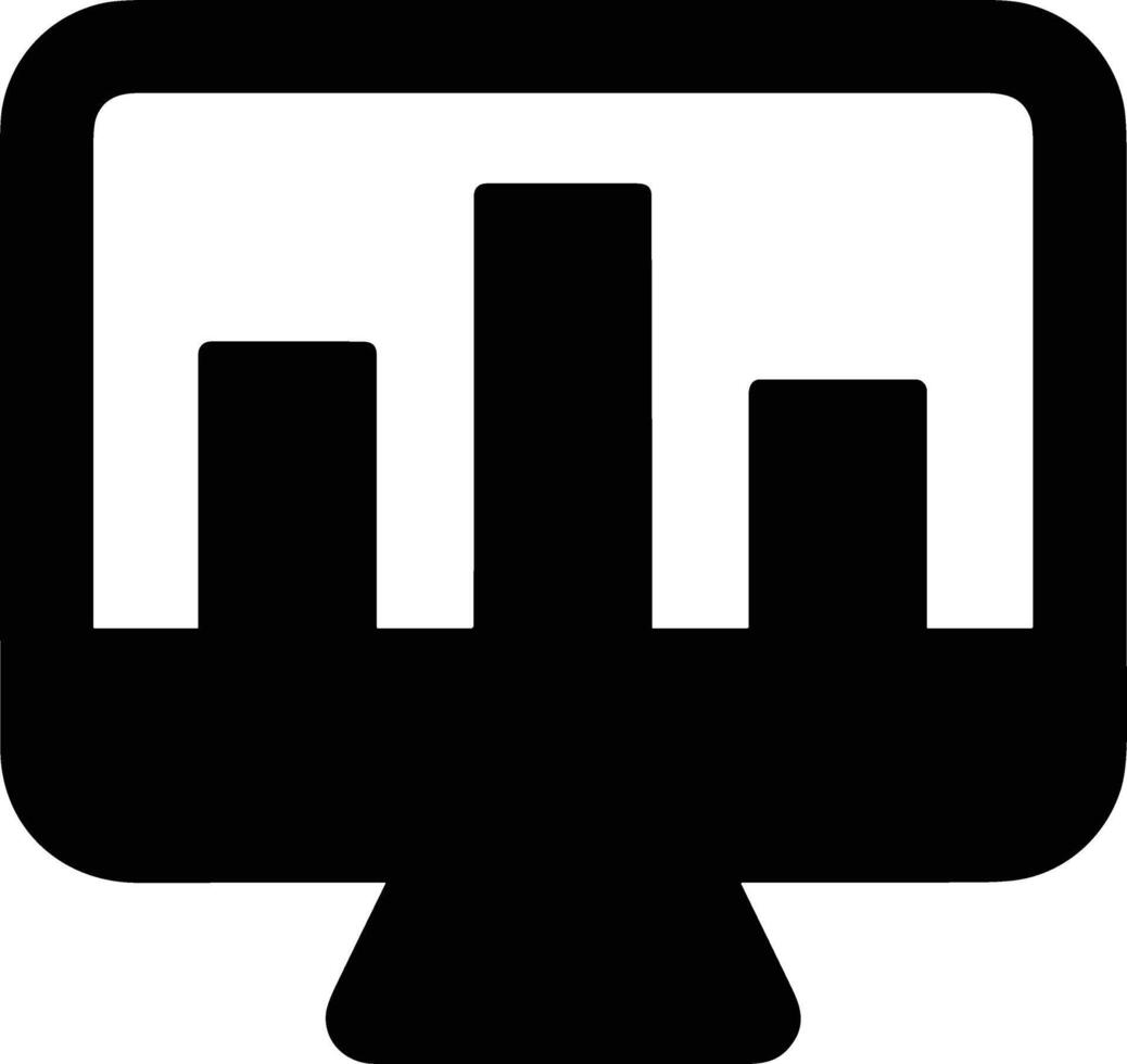 Chart icon symbol image for data statistic analysis illustration vector