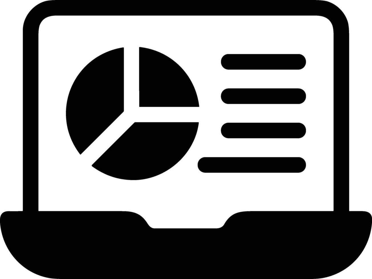 Chart icon symbol image for data statistic analysis illustration vector