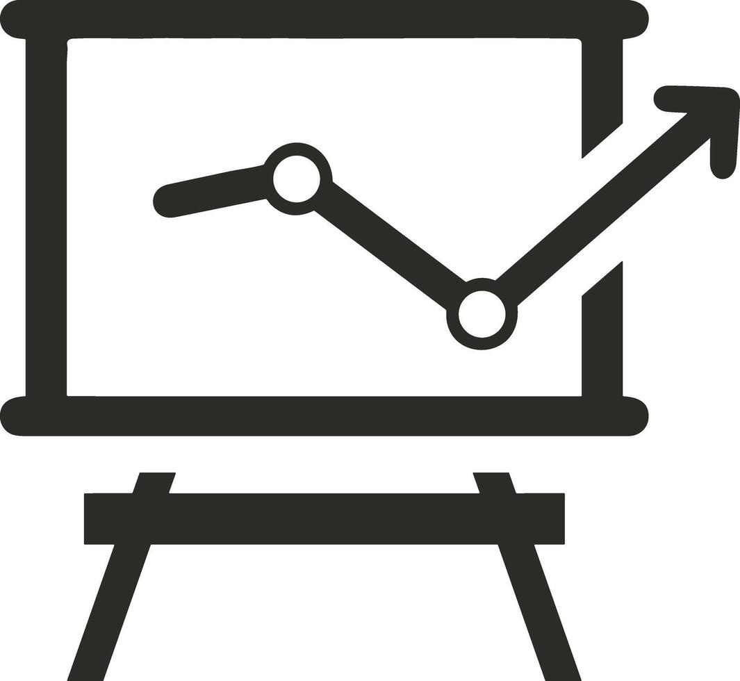 Chart icon symbol image for data statistic analysis illustration vector