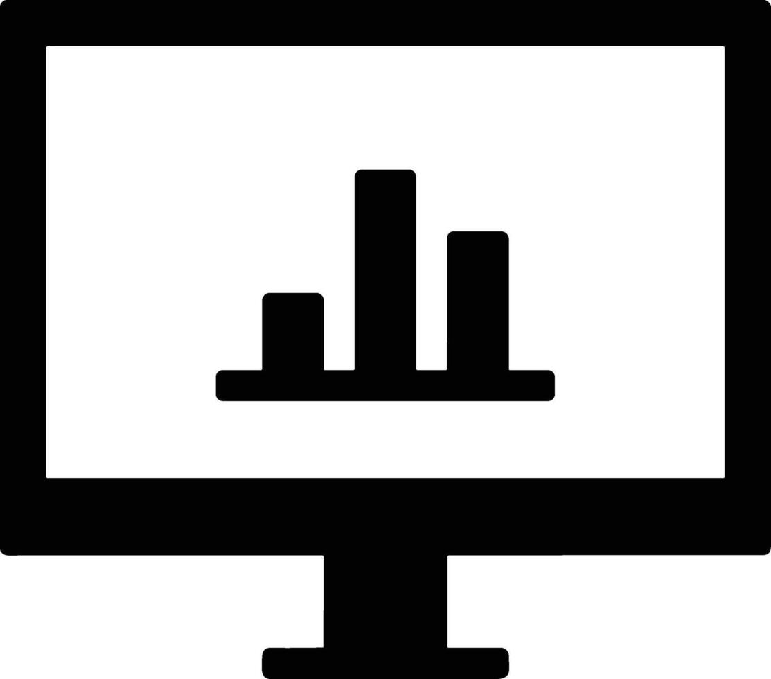 Chart icon symbol image for data statistic analysis illustration vector