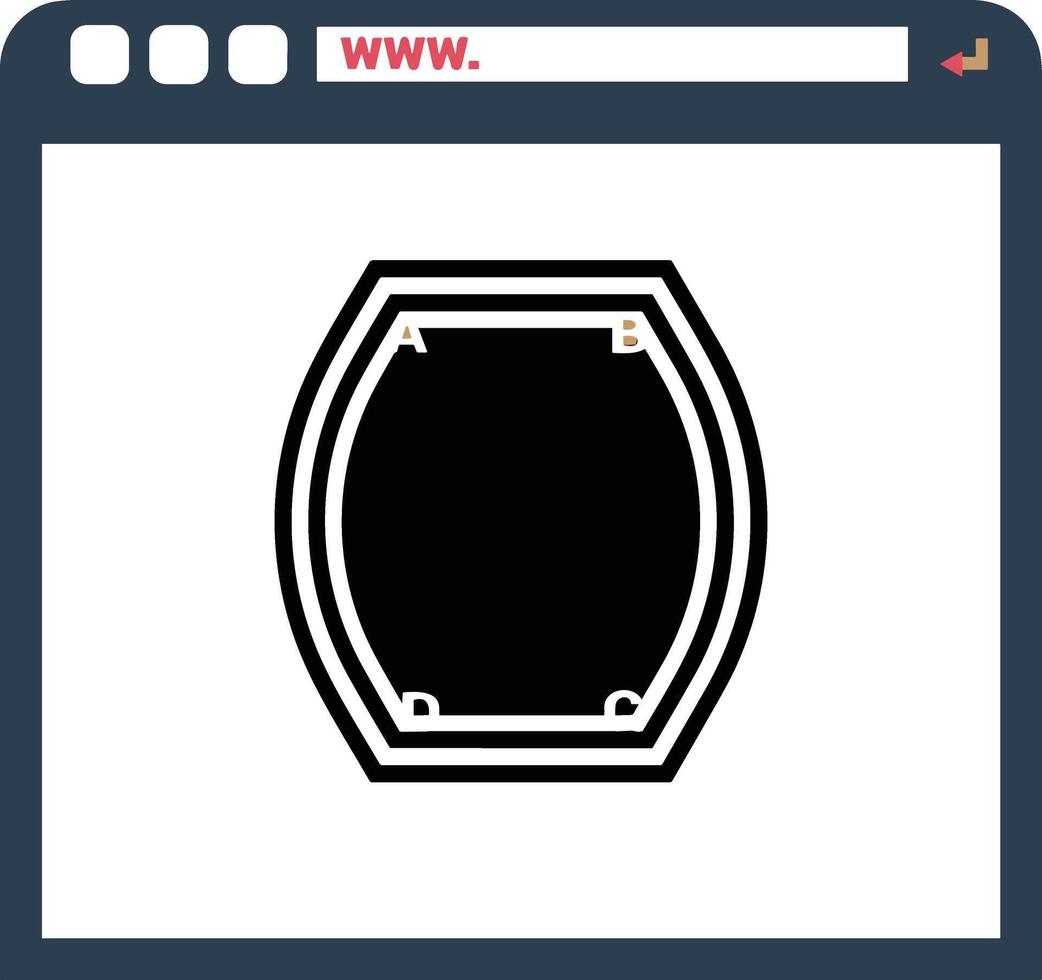 Chart icon symbol image for data statistic analysis illustration vector
