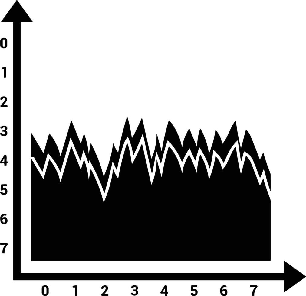 Chart icon symbol image for data statistic analysis illustration vector