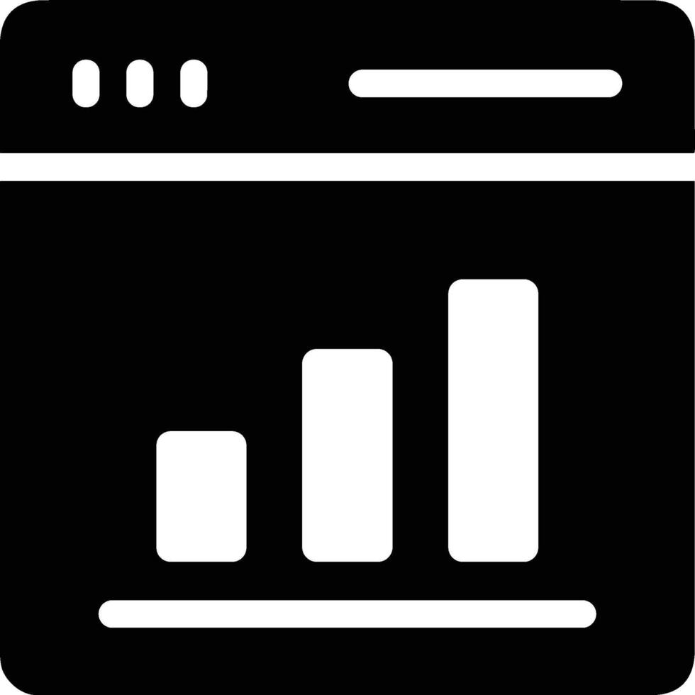 Chart icon symbol image for data statistic analysis illustration vector