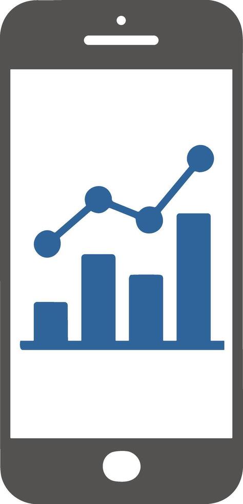 Chart icon symbol image for data statistic analysis illustration vector