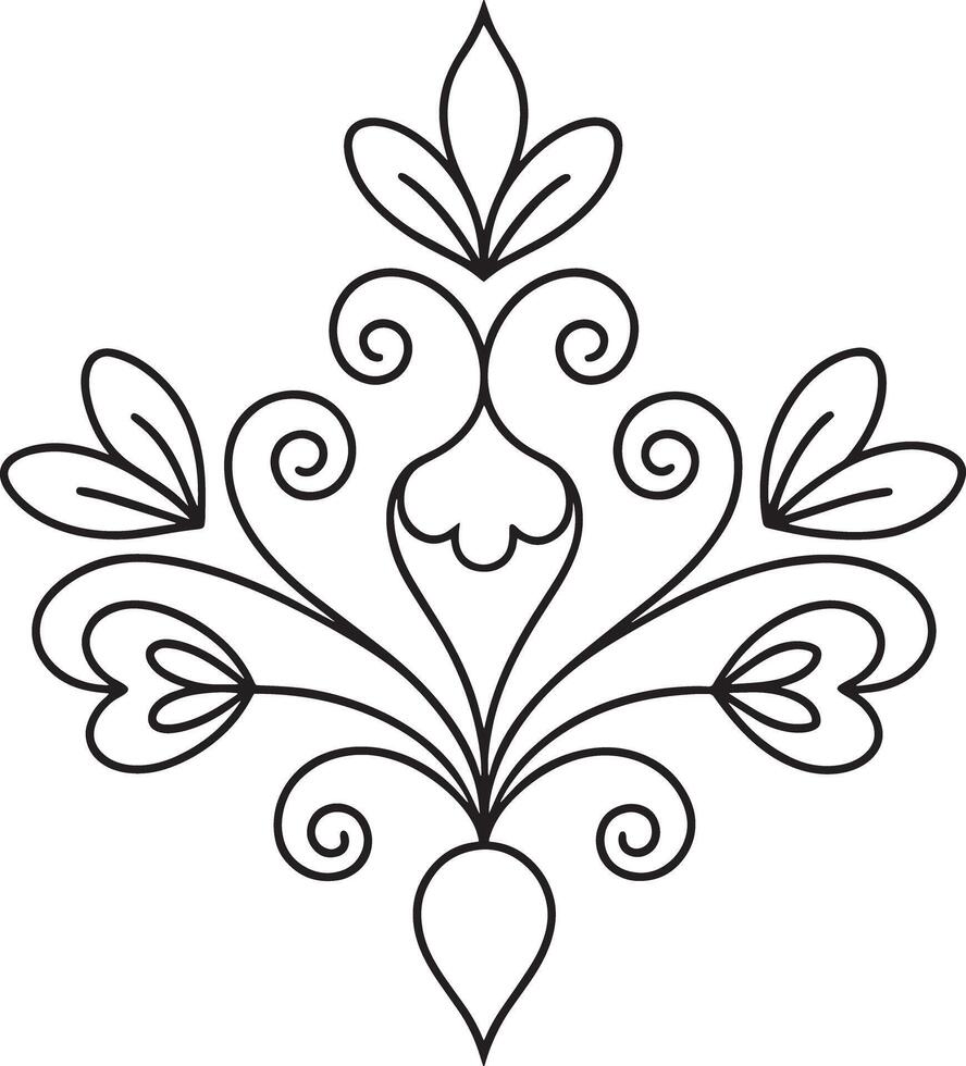 design element illustration black and white vector