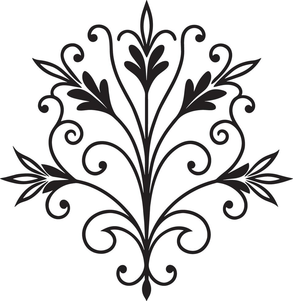 design element illustration black and white vector