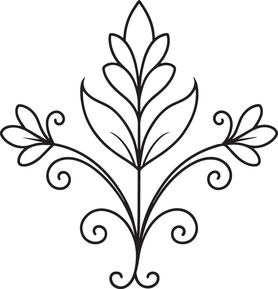 design element illustration black and white vector