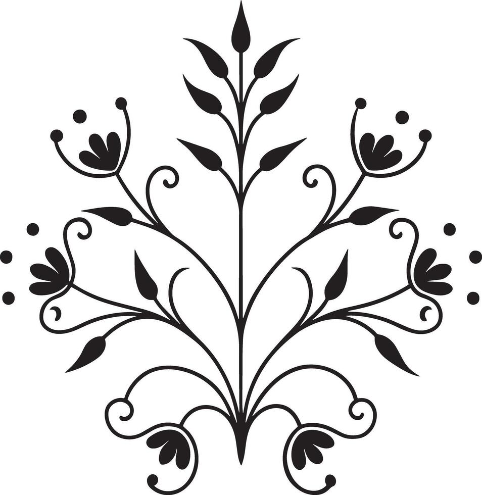 design element illustration black and white vector
