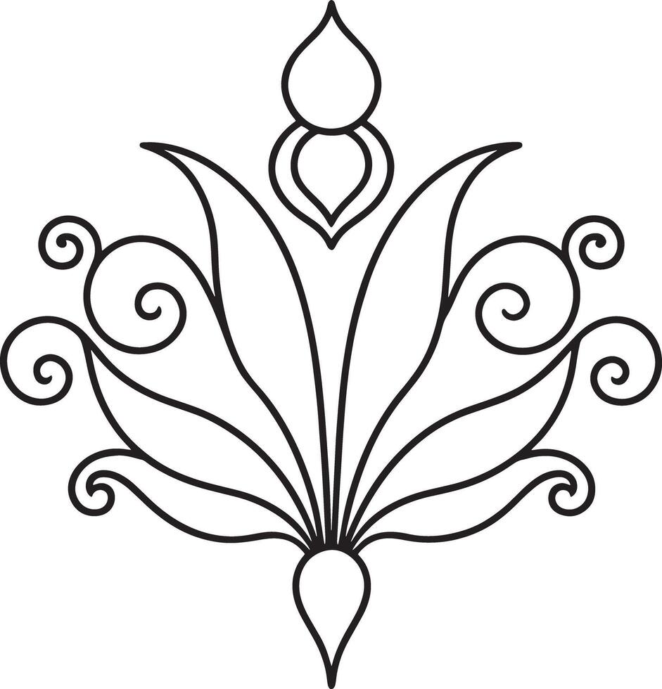 design element illustration black and white vector