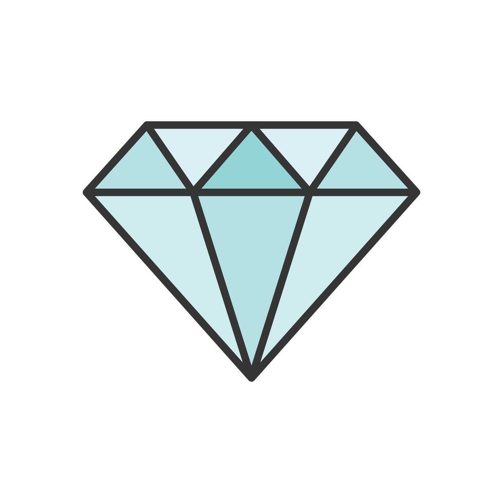 diamond icon design template simple and clean vector