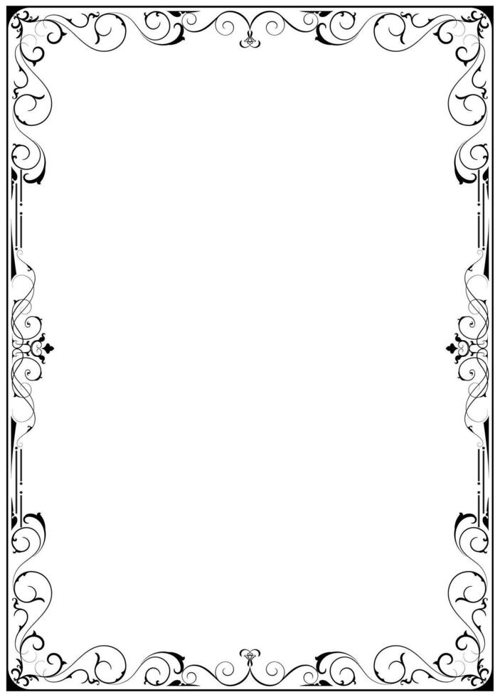 Vintage frame, classic corner Photo frames for decorating greeting cards vector