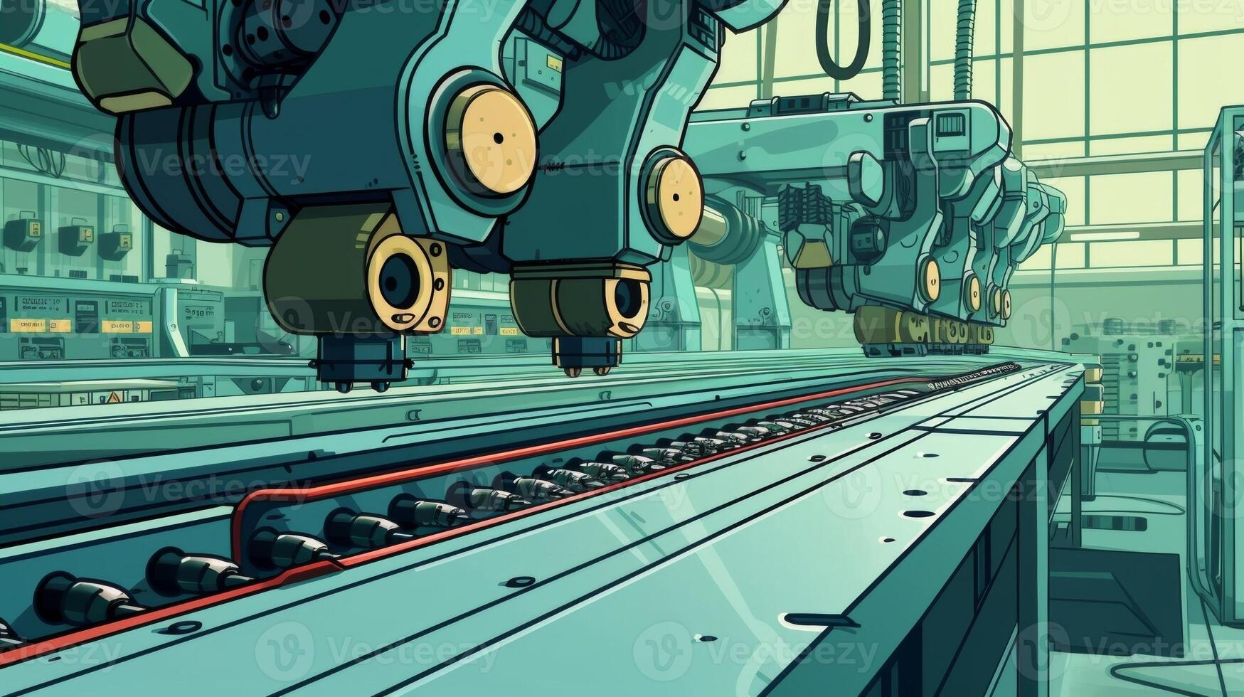 A closeup of a machine being operated by a skilled worker showcasing the specialized jobs that have been brought back to the country through reshoring photo