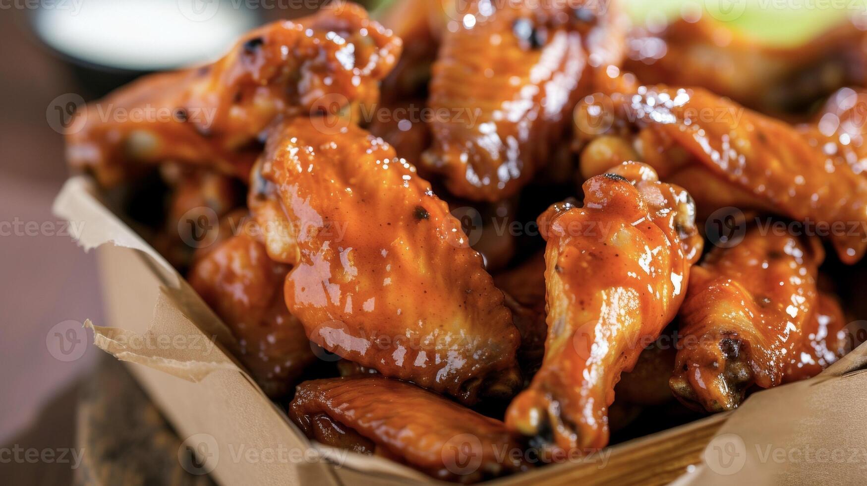 These fiery buffalo wings are not for the faint of heart with a scorching hot sauce that will leave your mouth ablaze and craving for more photo