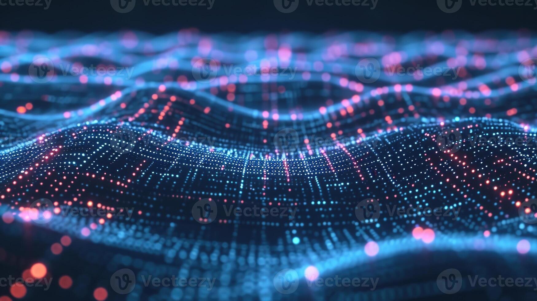 A visualization of a smart grids ability to detect and respond to fluctuations in energy demand demonstrated through changing color photo