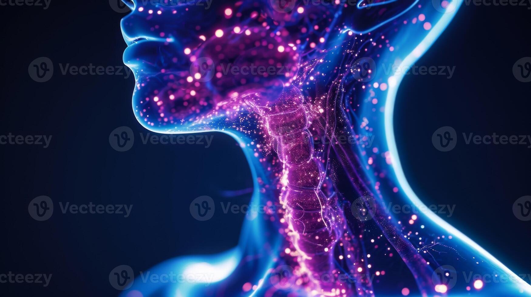 The holographic image of the throat and vocal cords offers a unique perspective on how our voice is produced and the impact of different vocal techniques photo