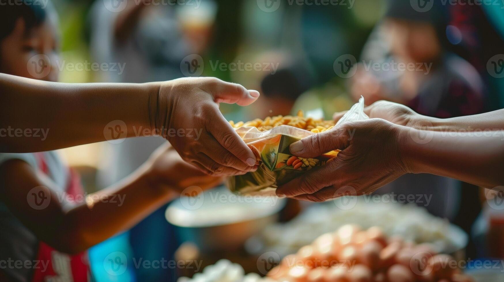 A festival of sharing and benevolence with charitable donations and acts of kindness towards those in need photo