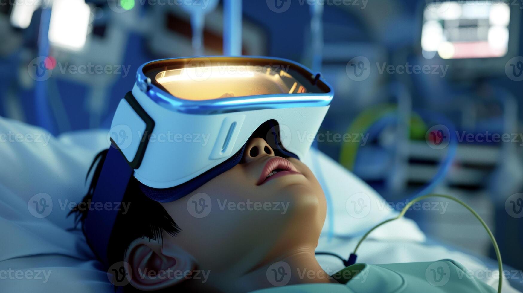 A virtual reality module focused on pediatric emergency care where healthcare professionals can practice responding to various emergencies such as choking or seizures on photo