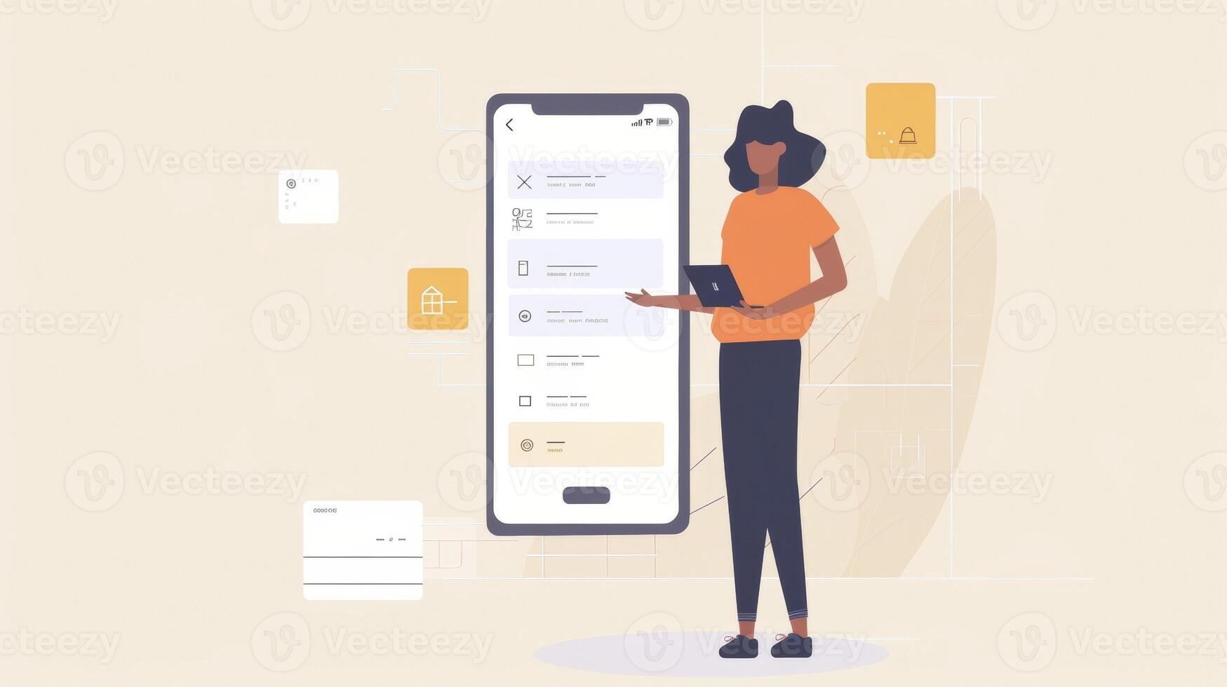 A person using a smarch to approve a consent request on the blockchain platform highlighting the convenience and flexibility of the system for participants photo