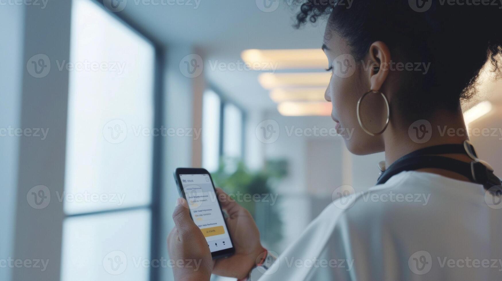 An employee using the platforms schedule feature to set reminders for selfcare and mindfulness breaks throughout their work day photo