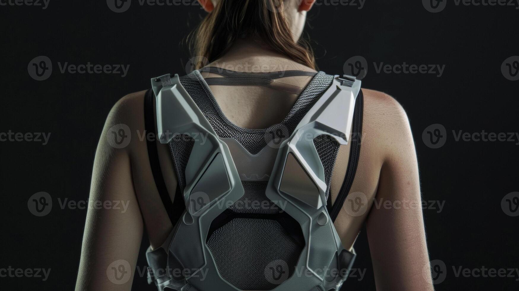 The fabrics unique design with integrated sensors that can constantly monitor respiratory rates even during physical activity photo