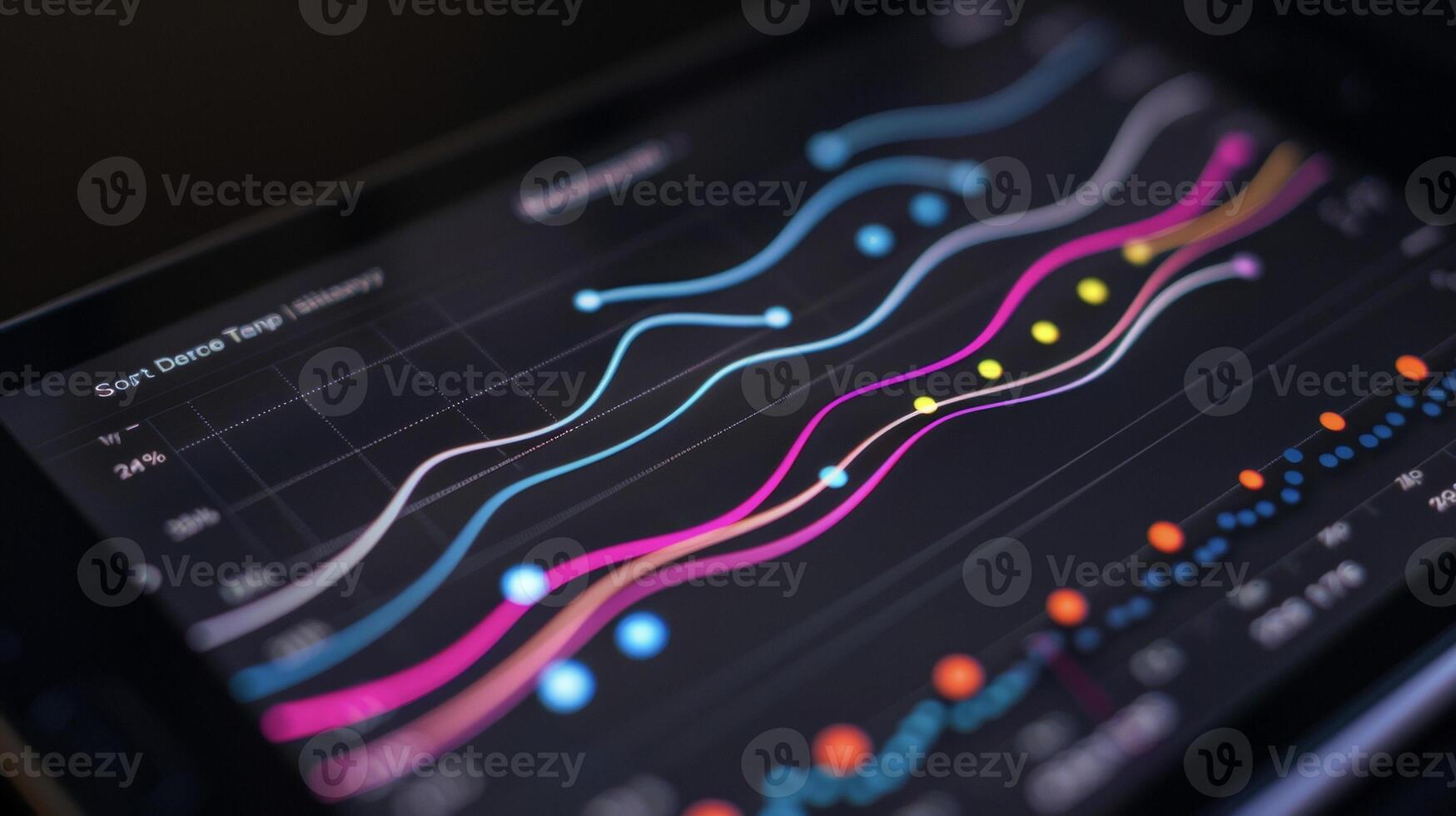 A closeup of the symptom history graph within the app allowing patients to visualize and monitor their progress and changes over time photo