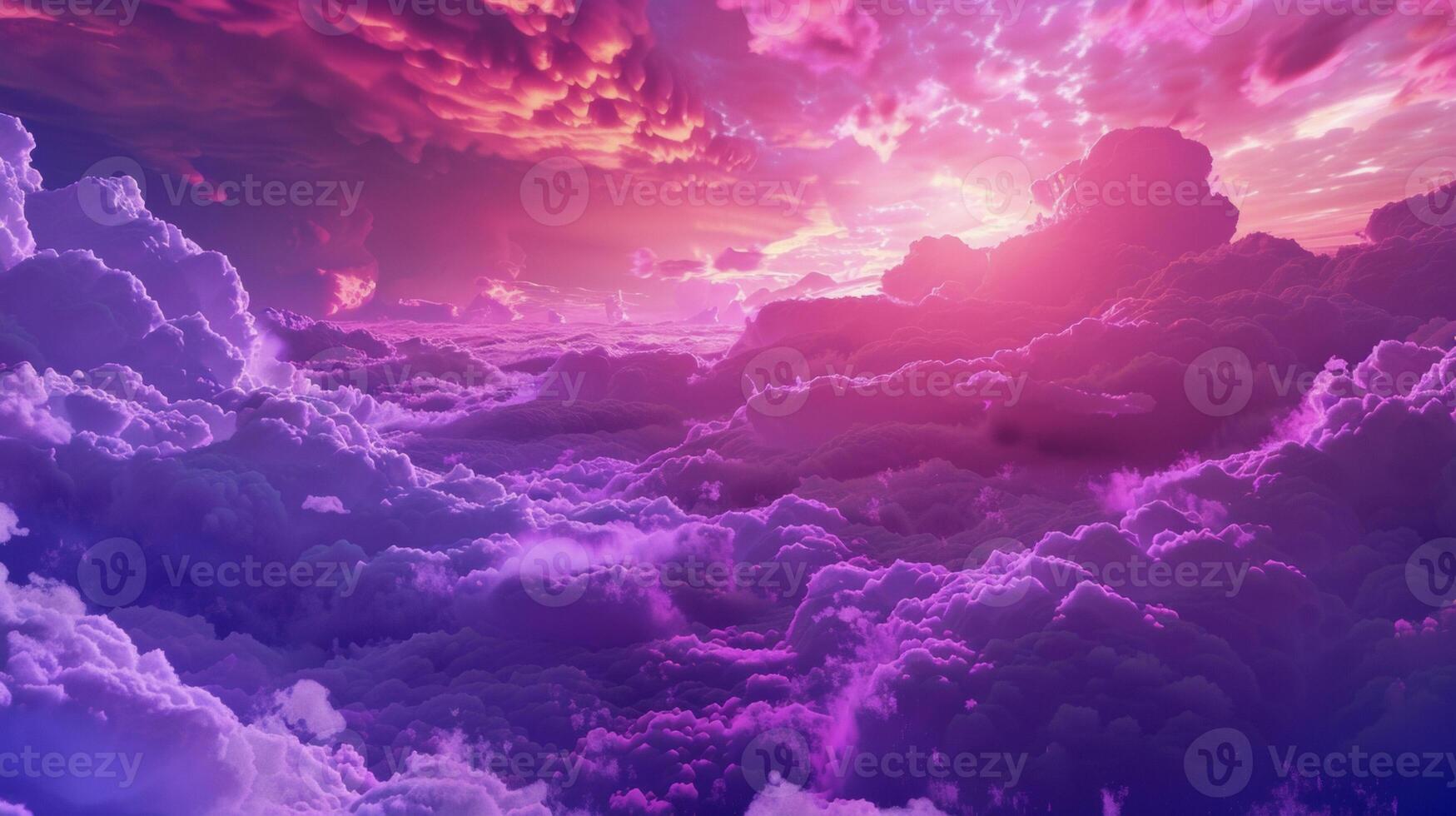 Against a backdrop of deep purple clouds the artificial glow of a digital advertit stands out almost as if it is trying to outshine the natural beauty around it photo