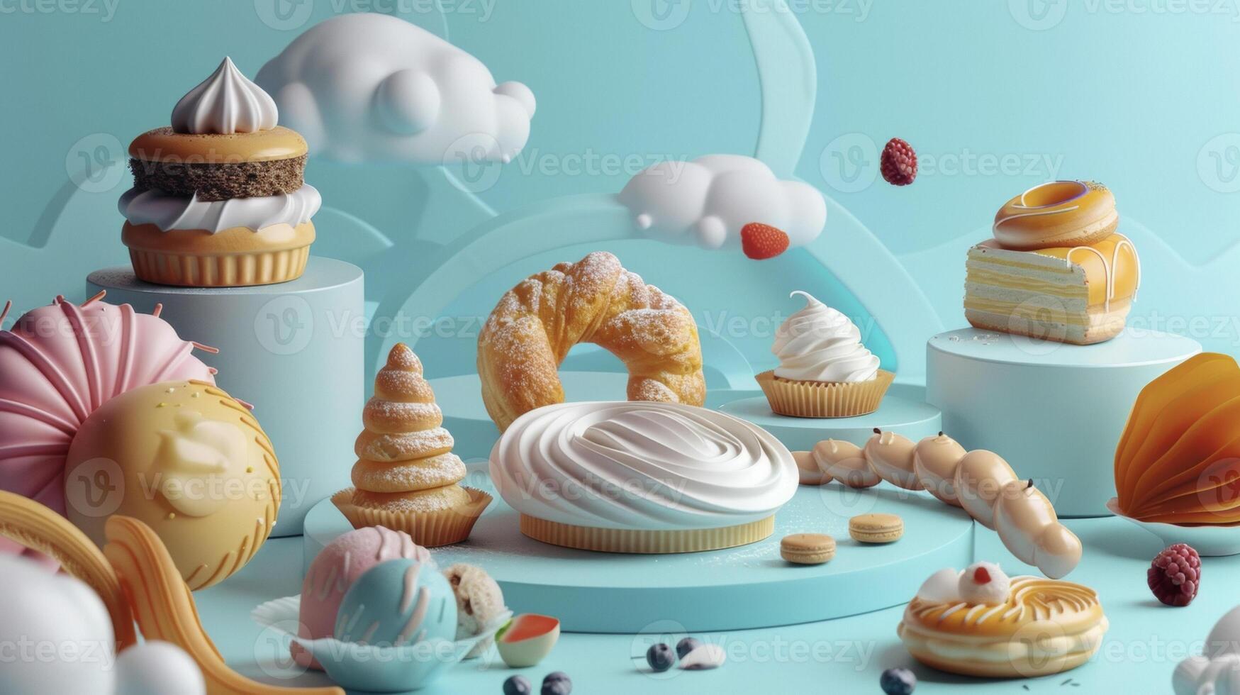 A global experience in one corner showcasing pastries from distant lands. Each one has a story to tell bringing a piece of its origin to those who taste it photo