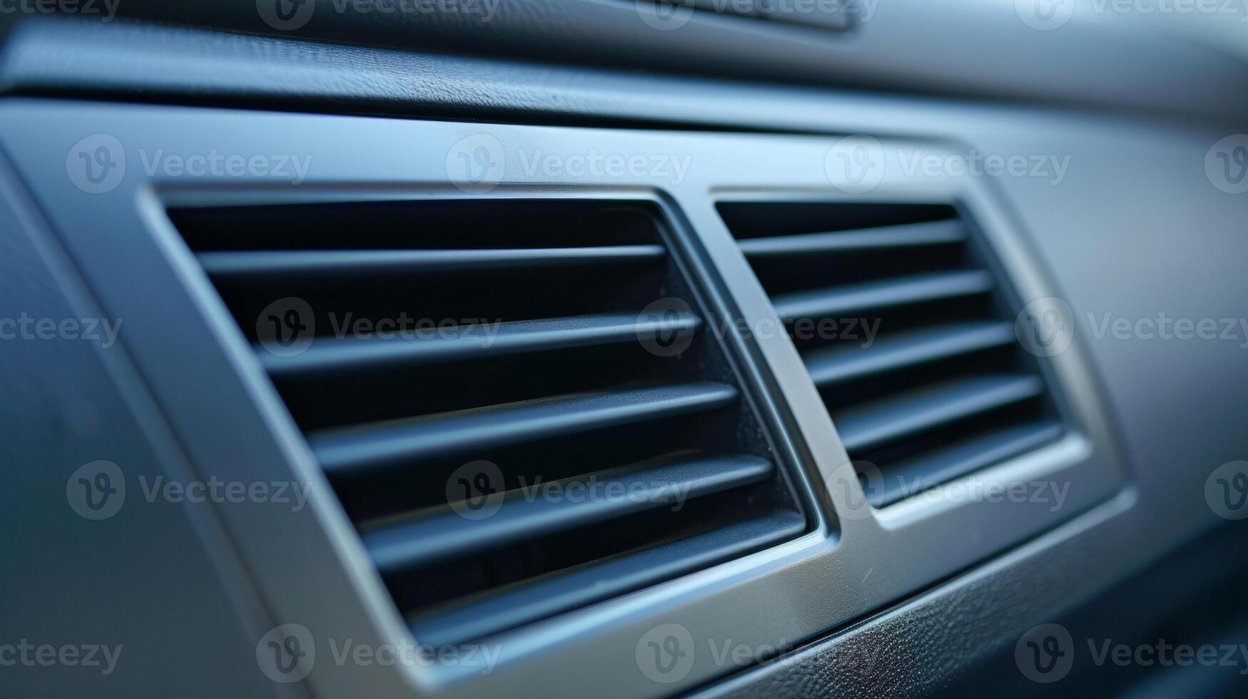 A vent with adjustable slats used to direct the flow of air in the climate control system photo