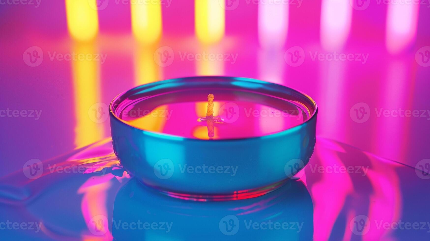 The smooth and glossy surface of a wax melter with a small pool of