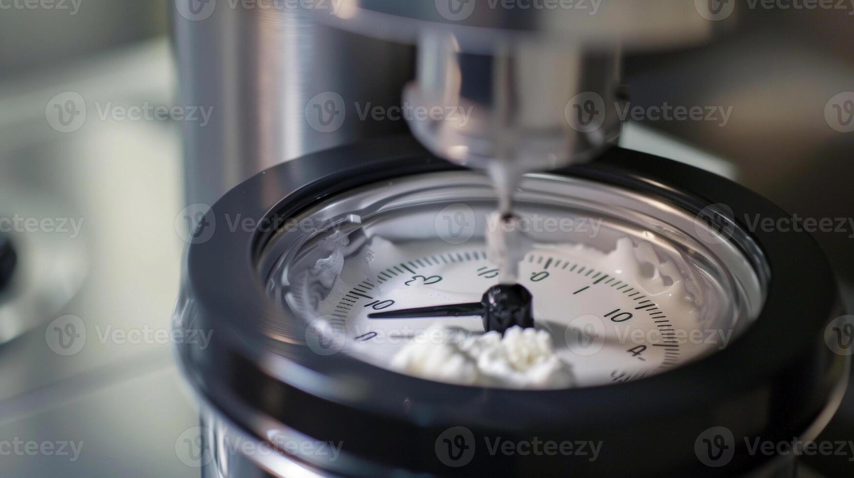 Closeup of the timer counting down the final minutes of churning before the ice cream is ready to be enjoyed photo