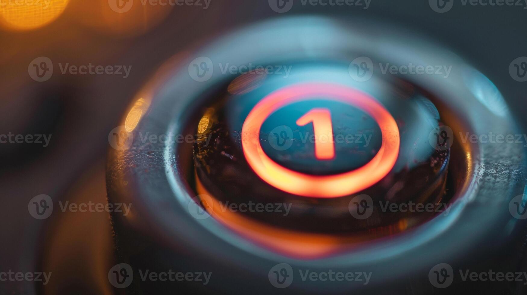 A shot of the power button with a clearly marked on and off indicator for effortless operation photo