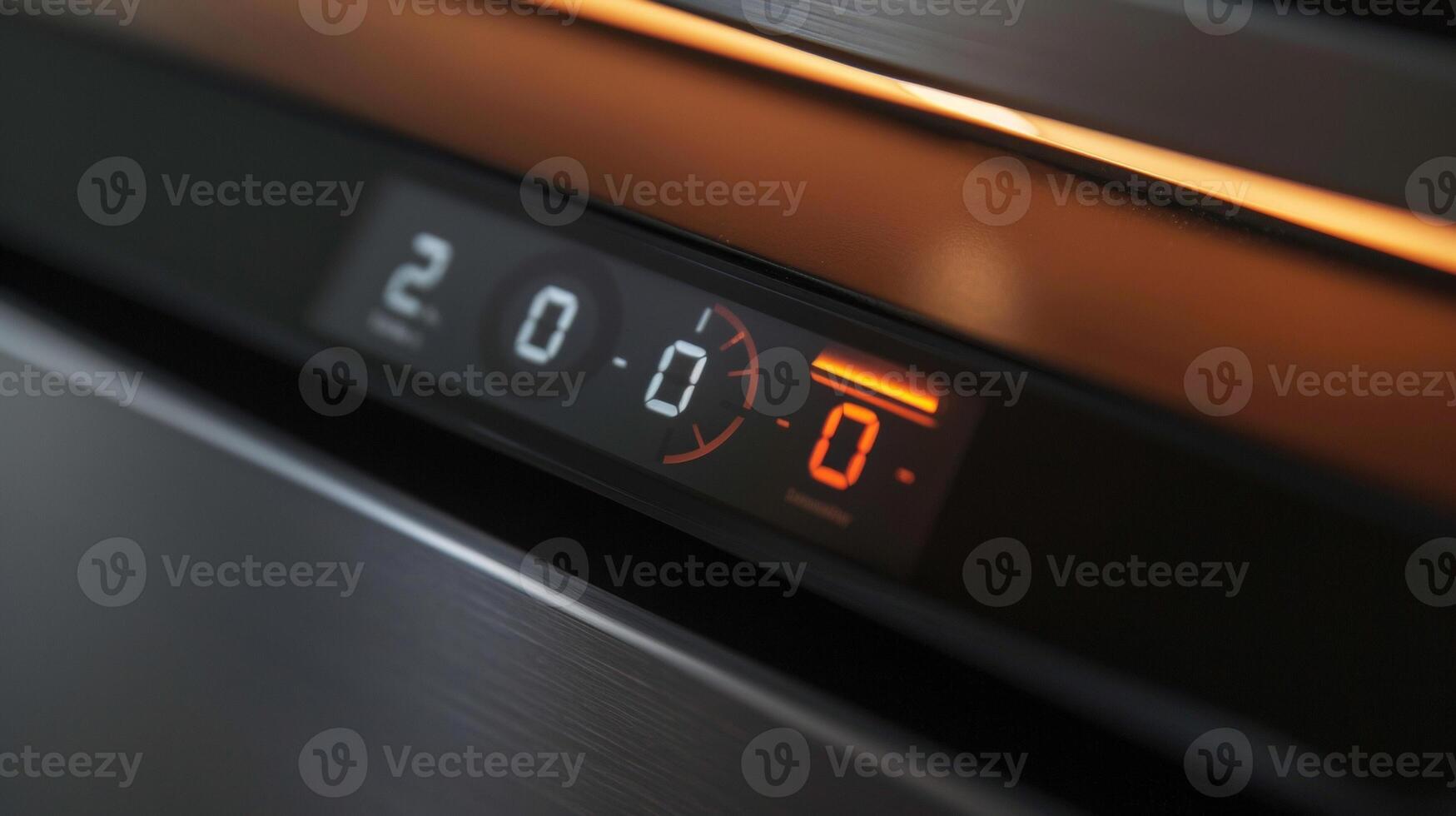 The backlit display of a digital thermostat making it easy to read in any lighting photo