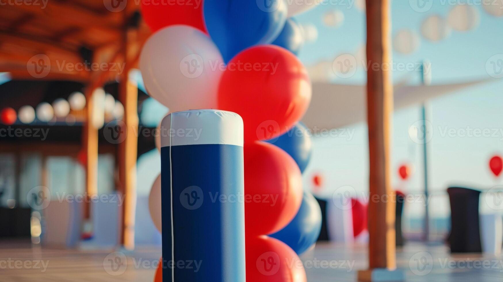 The noise level of this pump is minimal making it a quiet and unobtrusive choice for inflating inflatables in public spaces photo